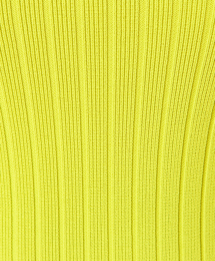 Cutaway Knitted Top Sb9476 Acid-Yellow