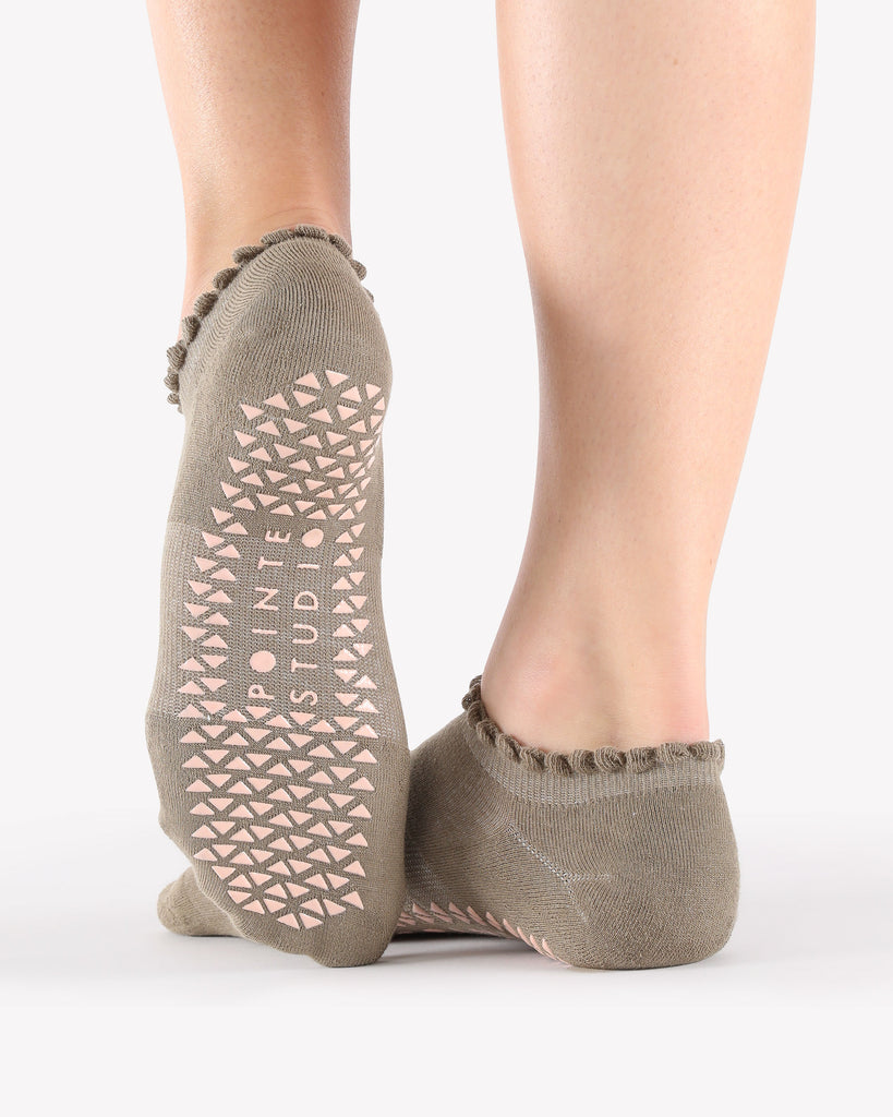 Socks Happy Full Foot Happy Grip Warm-Grey – Kurios by Pure Apparel