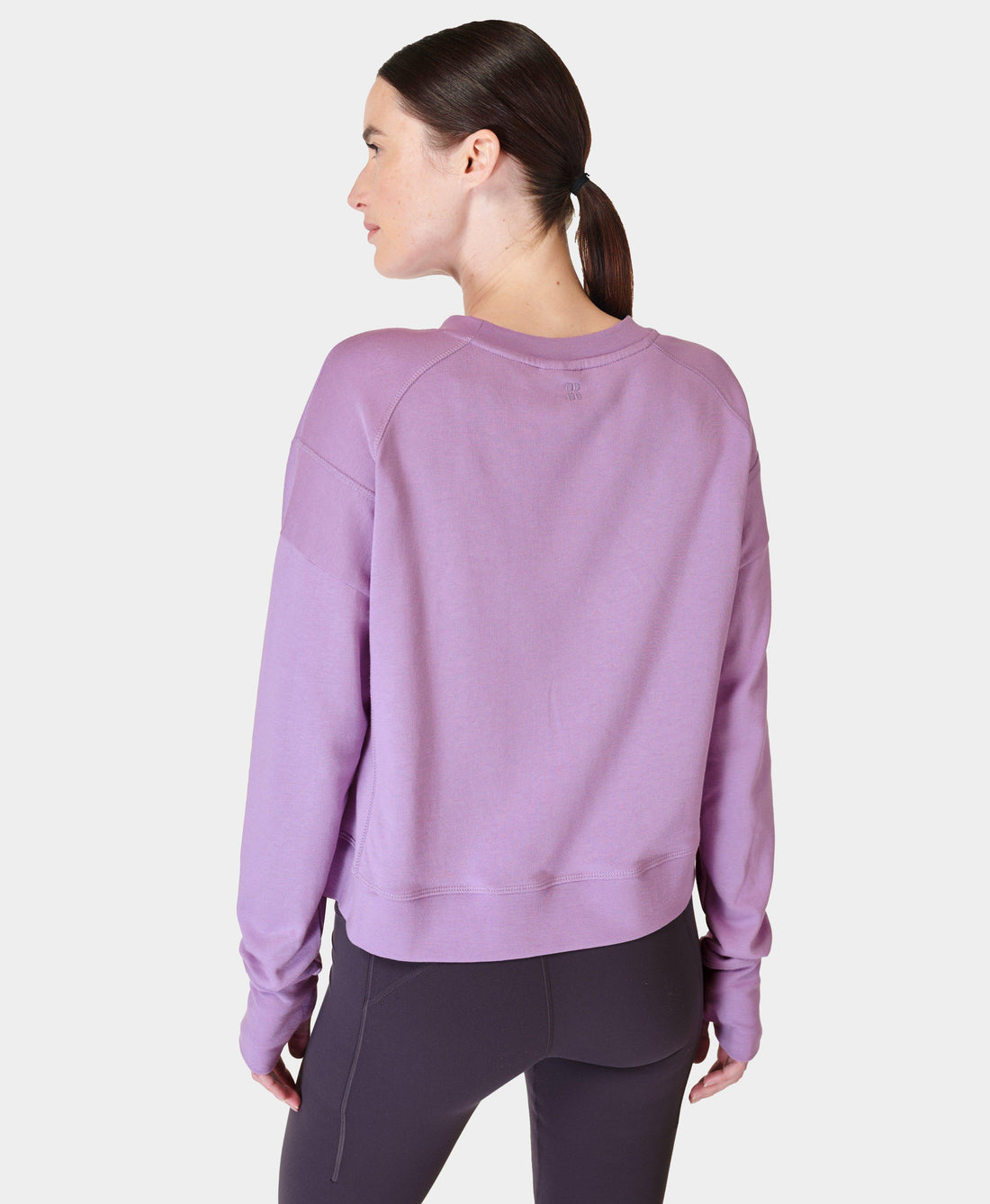 After Class Crop Sweatshirt Sb5622c Lily-Purple