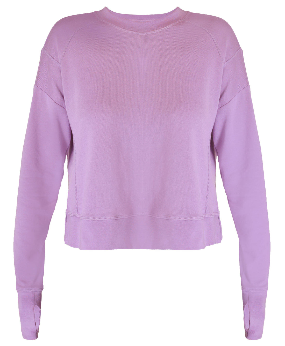 After Class Crop Sweatshirt Sb5622c Lily-Purple