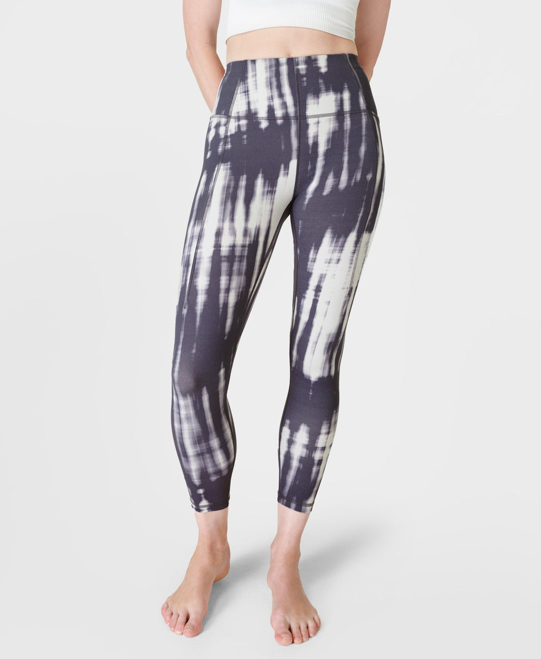 Soft Sculpt 7/8 Yoga Leggings Sb6916a 78 Grey-Bokeh-Print