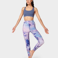 Super Soft 7/8 Yoga Leggings Sb6916a 78 Purple-Mystical-Prin