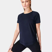 Breathe Easy Short Sleeve Top Sb8144 Navy-Blue