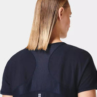 Breathe Easy Short Sleeve Top Sb8144 Navy-Blue