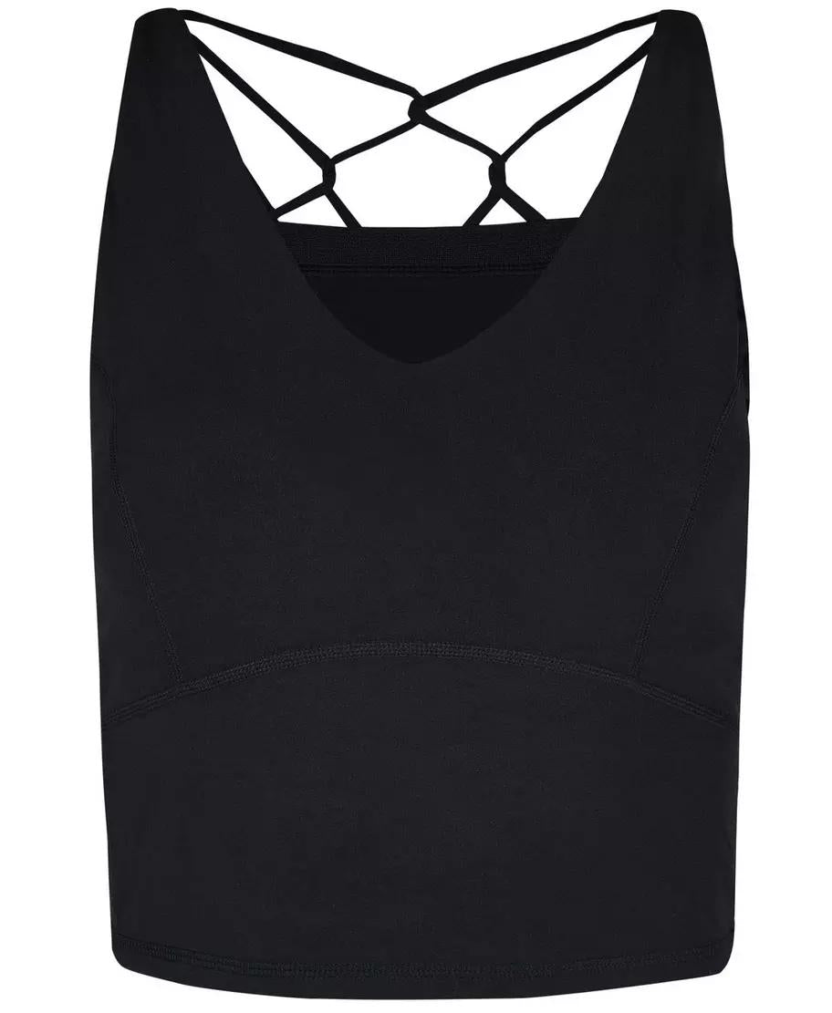 Super Soft Crop Strappy Back W Sb8267 Black