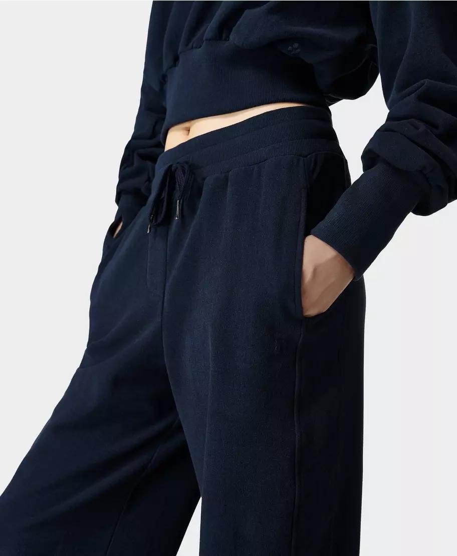 Serene Luxe 32 Fleece Pant Sb8553 Fl Navy-Blue