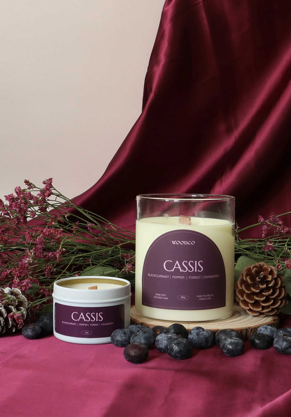 Candle Cassis Cass001 Blackcurrant-Pepper