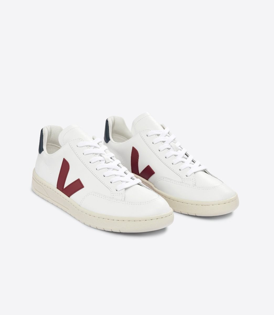 Shoes V-12 Leather Xd0201955 White-Marsala-Nauti