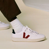 Shoes V-12 Leather Xd0201955 White-Marsala-Nauti