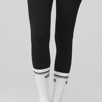 Socks Women's Throwback Barre Sock A0263w White-Black