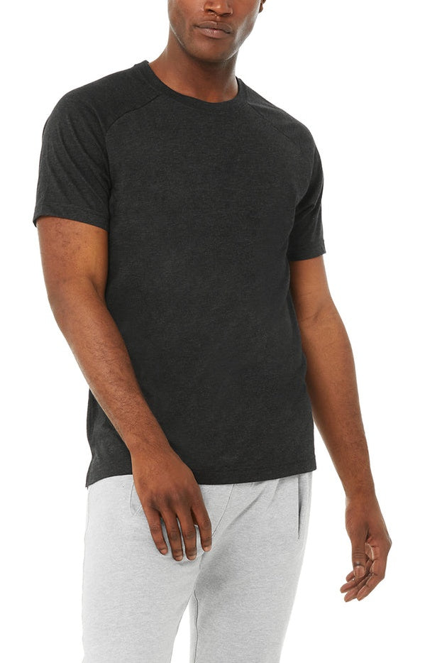 Alo The Triumph Crew Neck Tee M1133r Black-Heather