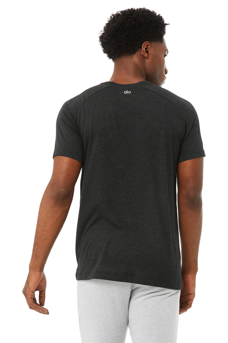 Alo The Triumph Crew Neck Tee M1133r Black-Heather