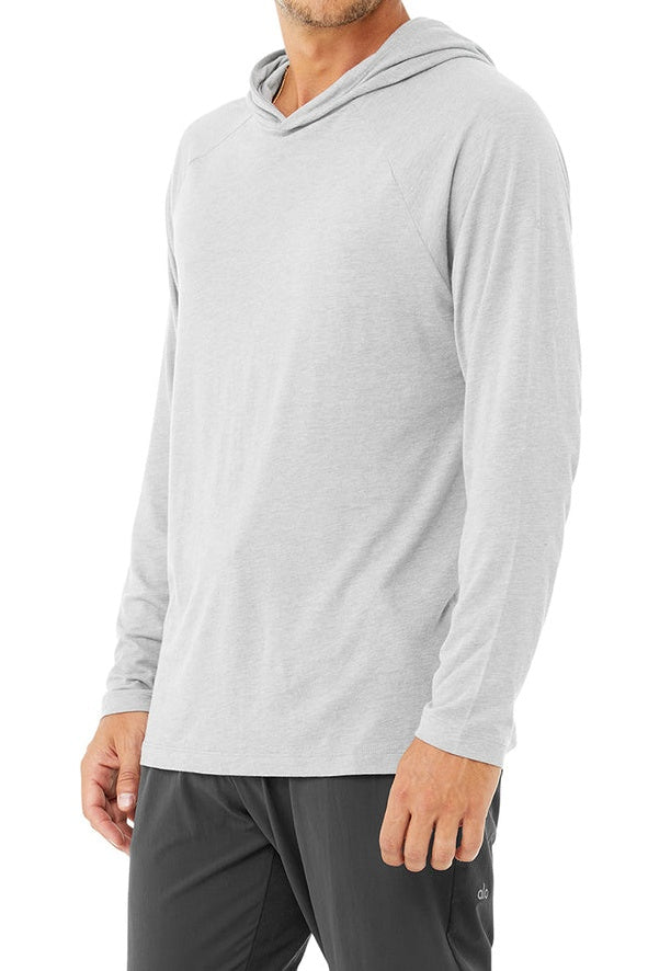 Alo Core Hooded Runner M3156r Athletic-Heather-Gre