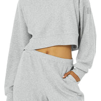 Alo Muse Hoodie W3438r Athletic-Heather-Gre