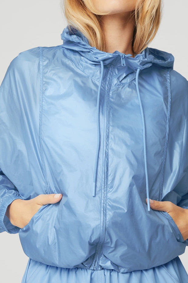 Alo Yoga Women's Sprinter Jacket, Tile Blue, Small at