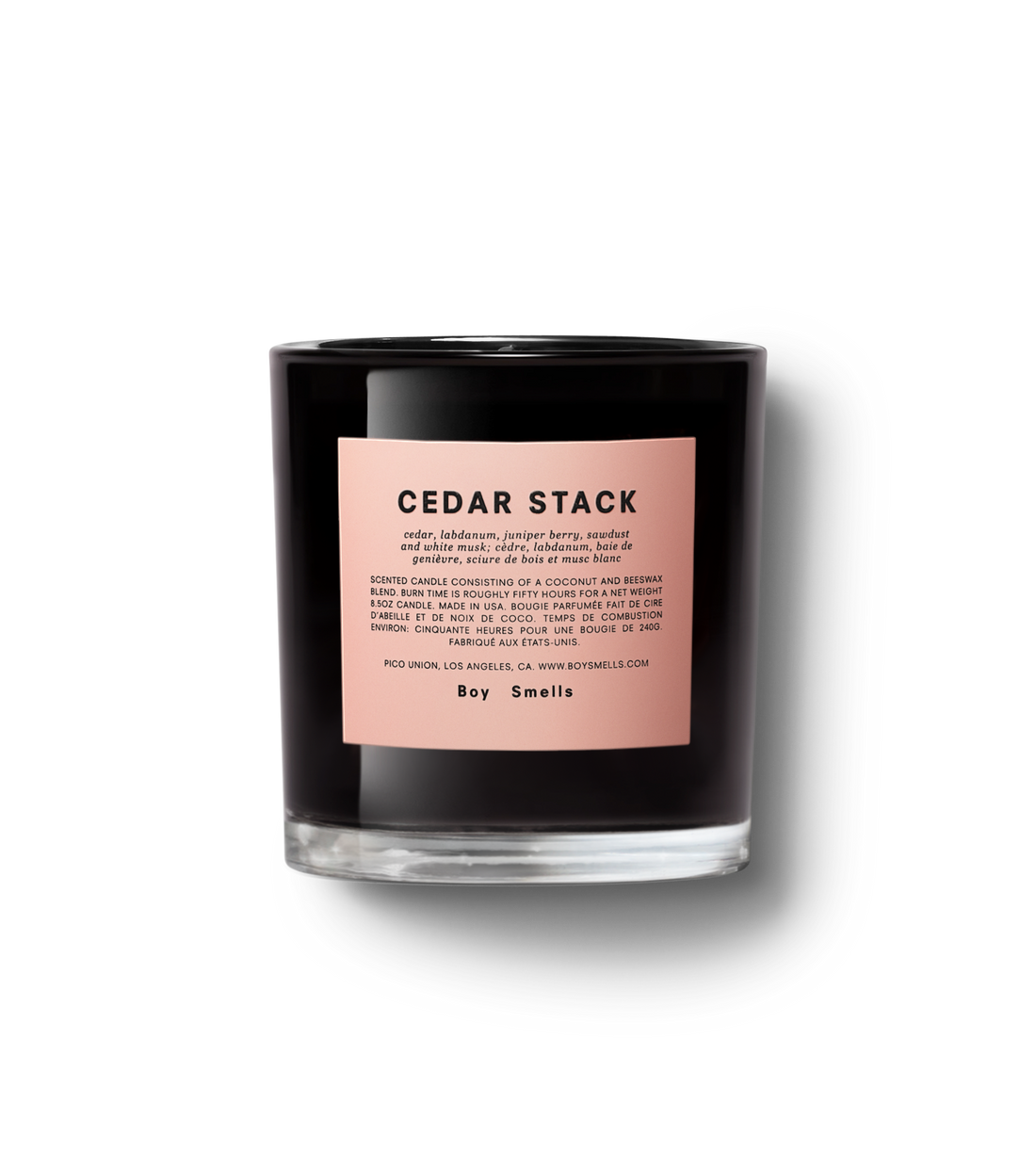 Candle  Cedar Stack Pink