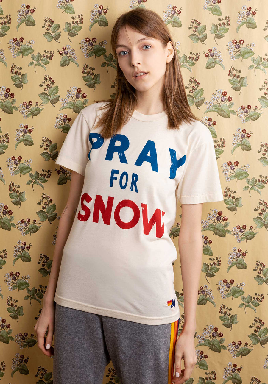 T-shirt Pray For Sn Tp4sw Vintage-White