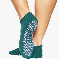 Socks Happy Full Foot Happy Grip Dark-Green