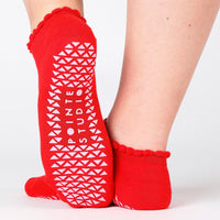 Socks Happy Full Foot Happy Grip Red