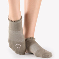 Socks Happy Full Foot Happy Grip Warm-Grey