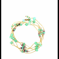 Necklace  Laly Chrysoprase-Pink