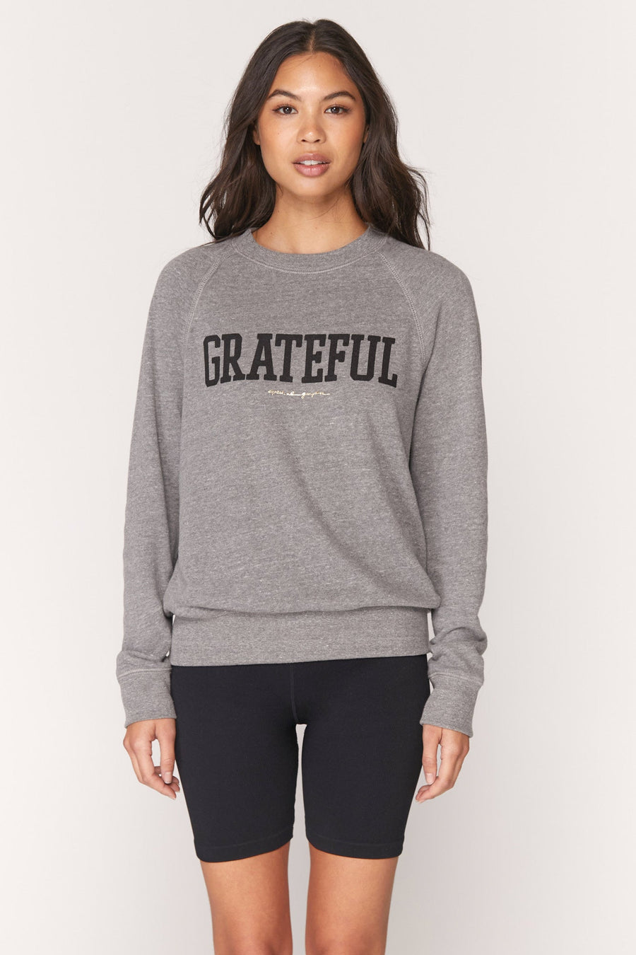 Sweatshirt Grateful Old School Pullover Cs0417001 Heather-Light-Grey
