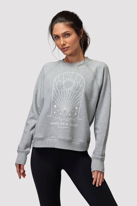 Sweatshirt Shine Your Light Bridget Ragla Ho30417020 Heather-Grey